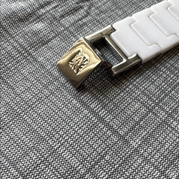 Anne Klein White Diamond Accent Ceramic Watch - Picture 11 of 12